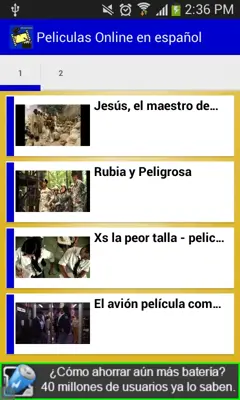 Peliculas Online en español android App screenshot 1